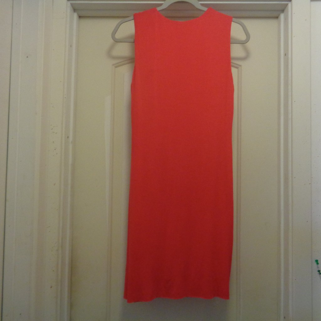 Bfho Nwt Greek Style Short Pink Red Draped Dress L — image 4 of 5